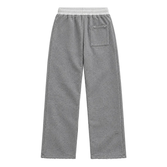 grey open leg jogger – second view – estrella clothing