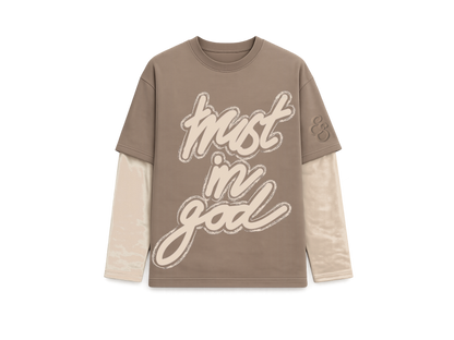 shirt longsleeve - brown