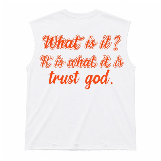 sleevless shirt orange