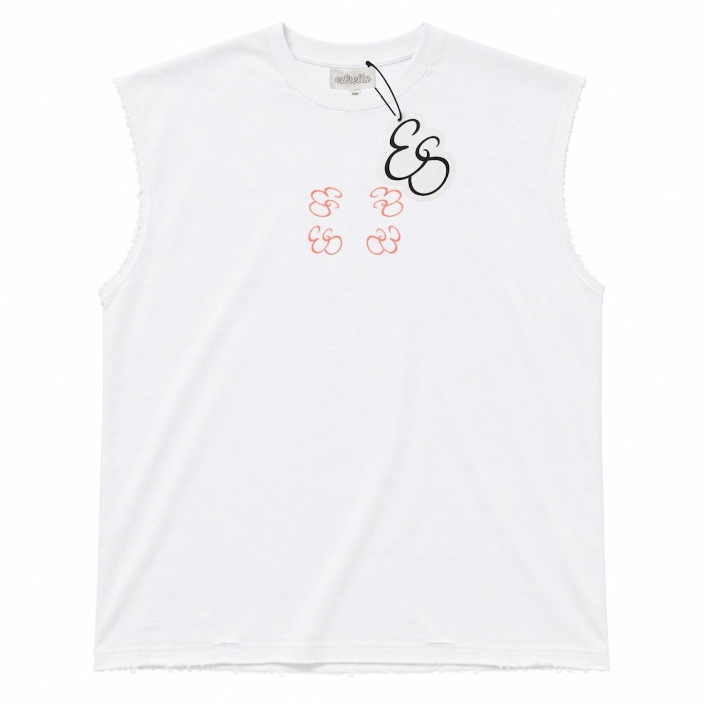 sleevless shirt orange