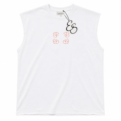 sleevless shirt orange