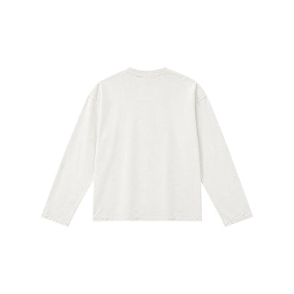 white tudo passa longsleeve – second view – estrella clothing